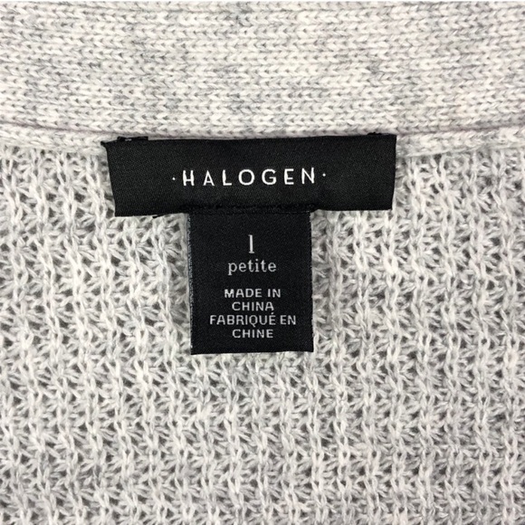 Halogen Oversized Button Up Side Tie Cardigan Sweater - Picture 6 of 7